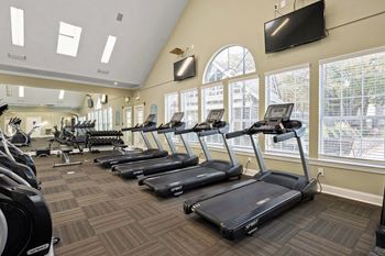 the gym at the preserve at polk apartments  at 150 Summit, Birmingham, AL